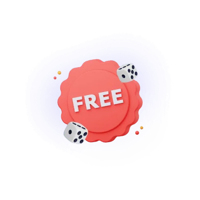 free stamp with 2 dices