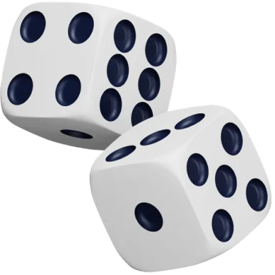 ludo culture two white dice